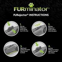 FURminator Undercoat DeShedding Tool hond kort haar M - thumbnail