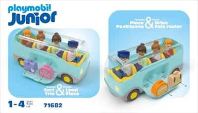 PLAYMOBIL Junior 71682 Reisbus, vanaf 12 maanden