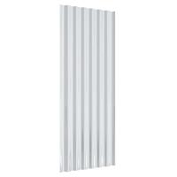 VidaXL Dakpanelen 12 st 100x36 cm gepoedercoat staal zilverkleurig - thumbnail