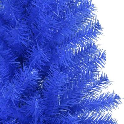 VidaXL Kunstkerstboom met standaard 210 cm pvc blauw