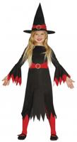 Heksje zwart/rood kind - thumbnail
