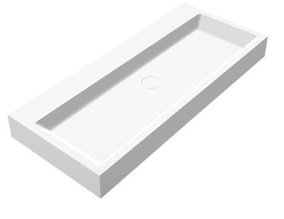 Wastafel Best Design Opera-100 Just-Solid 100x42x10 cm Mat Wit Wastafel Best Design Opera-100 Just-Solid 100x42x10 cm Mat Wit