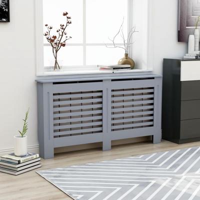 VidaXL Radiatorombouw 152x19x81,5 cm mdf antraciet