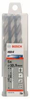 Bosch Accessories 2608585529 2608585529 HSS Metaal-spiraalboor 10.9 mm Gezamenlijke lengte 142 mm Geslepen DIN 338 Cilinderschacht 5 stuk(s) - thumbnail