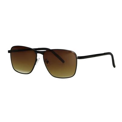 Spectrum zonnebril zwart bruin glas heren Spectrum zonnebril zwart bruin glas heren