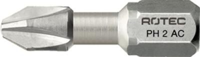 Rotec PRO Insertbit PH 2 L=25mm C 6,3 Torsion RVS - 10 stuks - 8011002