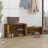 VidaXL Schoenenkast 150x35x45 cm bewerkt hout gerookt eikenkleurig - thumbnail