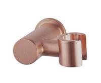 Wiesbaden Wandhanddouchehouder kantelbaar geborsteld koper - thumbnail