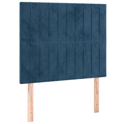 Bedframe zonder matras 90x200 cm fluweel donkerblauw