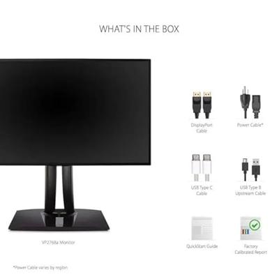 Viewsonic VP2768A LED-Monitor 68.6cm (27 Zoll) EEK B (A+++ - D) 2560 x 1440 Pixel WQHD 5 ms DisplayP