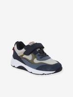 Geknoopte en klittenband kindertasjes collectie kleuterschool veel blauw - thumbnail