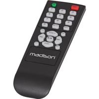Madison - MAD1400BT-BK - HI-FI Stereo Versterker 2 x 100W RMS met Bluetooth, USB, SD en FM - Zwart Aluminium - thumbnail