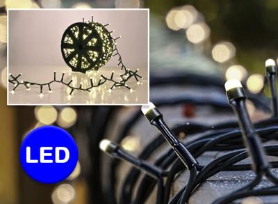 1.000 led lichtjes warm wit - Kerstverlichting voor binnen of buiten op handige kabelrol