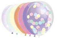 Haza Witbaard Ballonnen pastel, 10st. - thumbnail