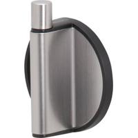 Handdoekhaak Tiger Tune met Zwarte Ophang RVS Geborsteld - thumbnail