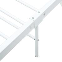 Bedframe metaal wit 180x200 cm - thumbnail