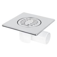 Doucheput Differnz Basic 150x150mm Zijuitlaat 49mm - thumbnail