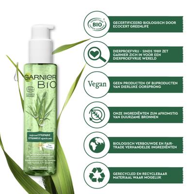 Garnier Skinactive Face Detox Reinigingsgel Verfrissende Citroengras - Normaal tot gemengde huid - 150 ml Garnier Skinactive Face Detox Reinigingsgel Verfrissende Citroengras - Normaal tot gemengde huid - 150 ml