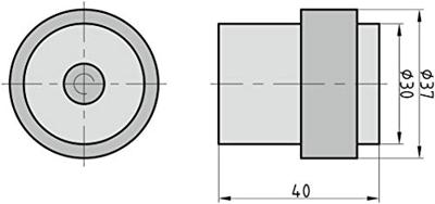 Olympia 7058 Deurstopper (l x b x h) 37 x 40 x 37 mm