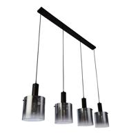 Searchlight Zwarte hanglampSweden 4-lichts - 88910-4BK - thumbnail