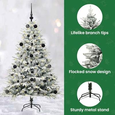 VidaXL Artificial pre-lit kerstboom met ballenset groen 150 cm VidaXL Artificial pre-lit kerstboom met ballenset groen 150 cm
