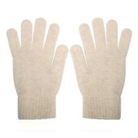 Zachte Dameshandschoenen - Beige - Kasjmir-look in Small/Medium - thumbnail