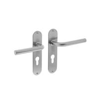 Deurkr.Recht ø16 mm slank schild PC 55 mm rvs - thumbnail