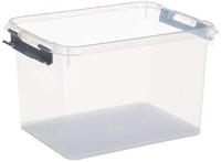 Curver 243808 Opbergbox HANDY Stapelbaar (l x b x h) 400 x 290 x 260 mm Transparant, Zilver 1 stuk(s) - thumbnail