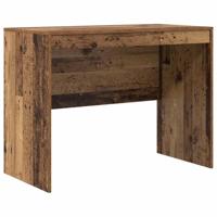 Bureau met lade 2 pcs Oudhout - thumbnail