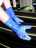 Showa 660 chemische beschermingshandschoen blauw maat L - thumbnail