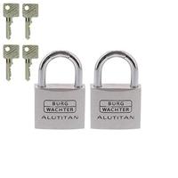 Burg Wächter 36161 Hangslot 40.00 mm Gelijksluitend Aluminium Sleutelslot - thumbnail