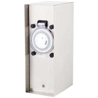 BOLD 10039 Buitenstopcontact met schakelklok 2-voudig RVS Zonder kabel, Met schakelklok BOLD 10039 Buitenstopcontact met schakelklok 2-voudig RVS Zonder kabel, Met schakelklok