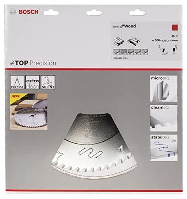 Bosch Accessoires Cirkelzaagblad Top Precision Best for Wood 300 x 30 x 3,2 mm, 60 1st - 2608642115 - thumbnail