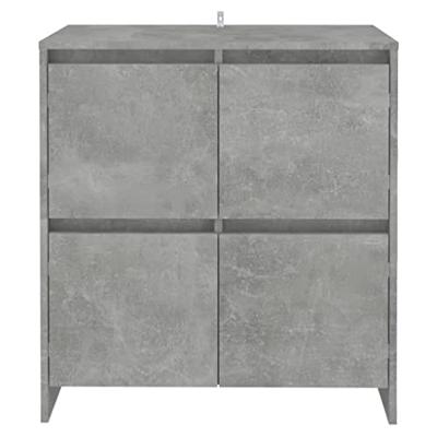 Dressoir 70x41x75 cm bewerkt hout betongrijs