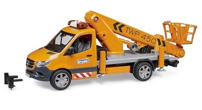 Bruder vrachtwagen mercedes-benz sprinter met werkplatvorm