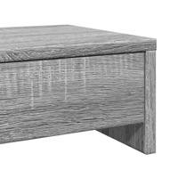 Monitorstandaard met lades 100x27x15 cm hout grijs sonoma eiken - thumbnail