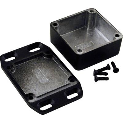 Hammond Electronics 1590LLBFLBK Universele behuizing 50 x 50 x 25 Aluminium Zwart 1 stuk(s)