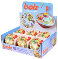 Bromtol van metaal met opdruk van een boerderij 13 cm doorsnee - thumbnail