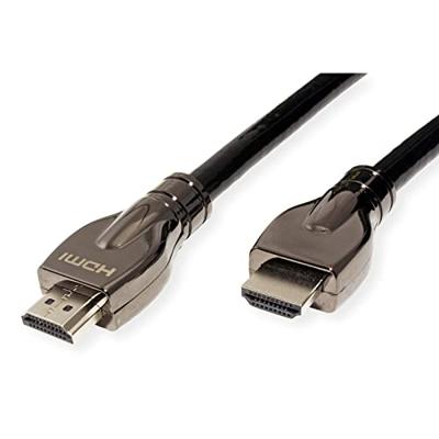 ROLINE HDMI Ultra HD Kabel met Ethernet, M/M, zwart, 7,5 m