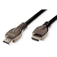 ROLINE HDMI Ultra HD Kabel met Ethernet, M/M, zwart, 7,5 m - thumbnail