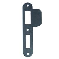 Ivana 56097 sluitplaat voor dag- en nachtslot / wc slot zwart - thumbnail