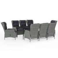 9-delige Tuinset lichtgrijs - thumbnail