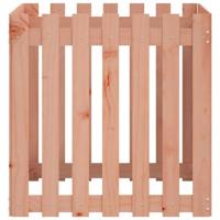 Plantenbak met hekontwerp 70x70x70 cm massief douglashout - thumbnail
