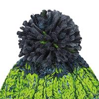 Beechfield CB486b Junior Corkscrew Pom Pom Beanie - Electric Grey - One Size - thumbnail