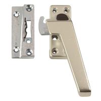 AXA 3318 Raamsluiting F2 met drukknop, nok en haakschoot opbouw rechtsdraaiend - 3318-51-92/E - thumbnail
