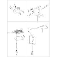 Steinhauer Wand leeslampRetina zwart - 3402ZW - thumbnail