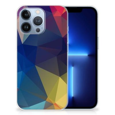Apple iPhone 13 Pro | TPU Hoesje | Polygon Dark Apple iPhone 13 Pro | TPU Hoesje | Polygon Dark