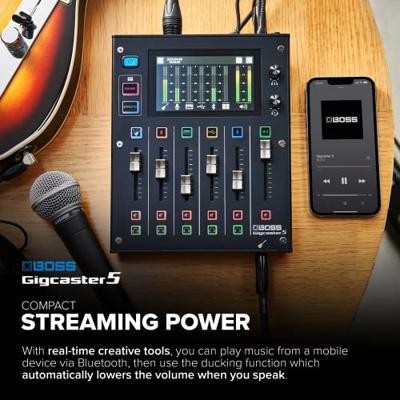 Boss Gigcaster 5 compacte 5-kanaals livestreaming mixer
