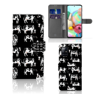 Samsung Galaxy A71 | Telefoonhoesje | Met pasjeshouder | Koetjes Samsung Galaxy A71 | Telefoonhoesje | Met pasjeshouder | Koetjes