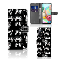 Samsung Galaxy A71 | Telefoonhoesje | Met pasjeshouder | Koetjes - thumbnail
